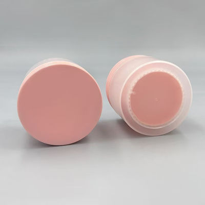 Couleur personnalisée 80g Surface matte PP Bouteille de crème ronde en plastique avec disque pour emballage cosmétique