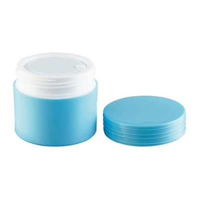 Couleur personnalisée 80g Surface matte PP Bouteille de crème ronde en plastique avec disque pour emballage cosmétique