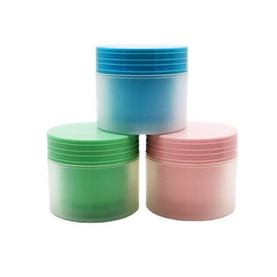 Pot à crème rond en plastique PP double couche mat 80g de couleur personnalisée avec un délai de livraison de 20 jours