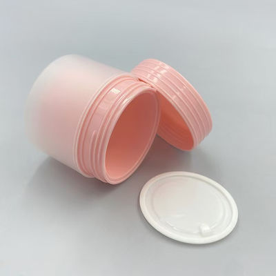 Pot à crème rond en plastique PP double couche mat 80g de couleur personnalisée avec un délai de livraison de 20 jours