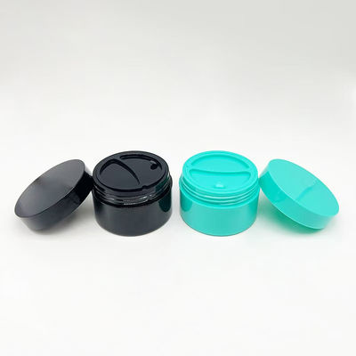 Pot à crème double couche en plastique PP 50+50g avec disque pour un dosage précis et une application facile