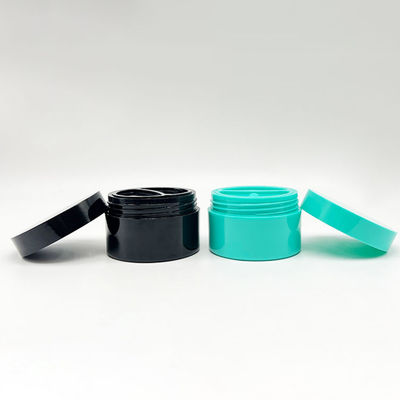 Pot à crème double couche en plastique PP 50+50g avec disque pour un dosage précis et une application facile