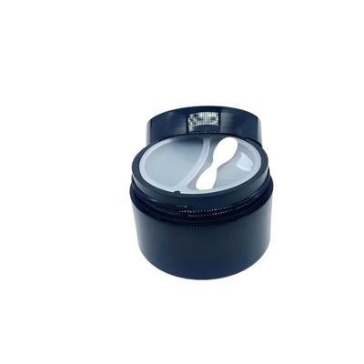 50+50g Matt PP Plastic Cream Jar avec cuillère et double coquille pour emballage cosmétique avec 20 jours de délai