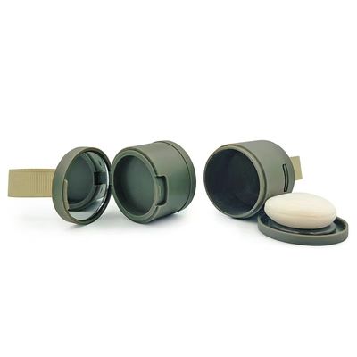 4G Taille boîtier en poudre en matériau ABS avec finition de coiffure de couleur personnalisée et miroir inclus