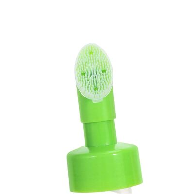 Dispenser de pompe à mousse rechargeable de 42 mm avec imprimante à sérigraphie et pinceau en silicone pour les soins de la peau