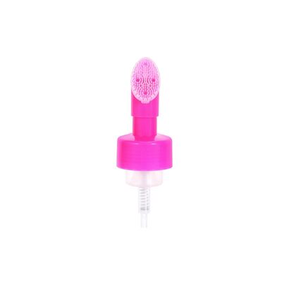 Dispenser de pompe à mousse rechargeable de 42 mm avec imprimante à sérigraphie et pinceau en silicone pour les soins de la peau