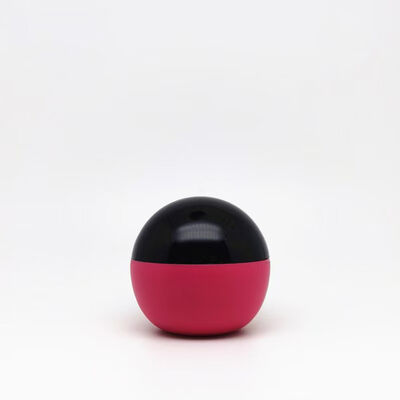 Pot à crème en plastique de forme sphérique, en tailles 5g, 25g, 50g et 80g, avec impression d'illustrations personnalisées pour l'emballage de soins de la peau