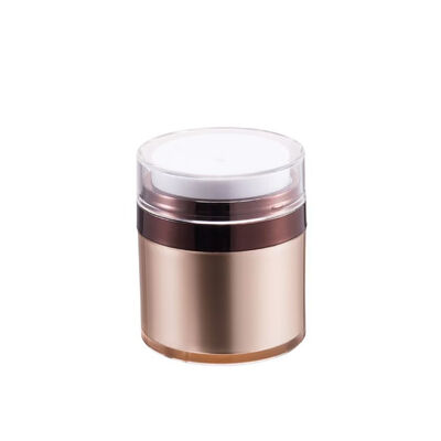Flacon pompe airless de luxe en acrylique de 50 g avec doublure en plastique remplaçable pour les crèmes de soin de la peau haut de gamme