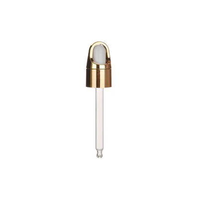 Capsule de gouttelette d'huile essentielle en aluminium plastique de 18 mm et 20 mm avec tube en verre pour emballage de soins de la peau rechargeable