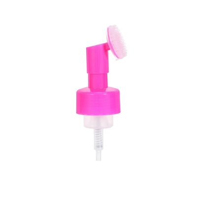 42 mm 43 mm emballage de soins personnels pompe à mousse à brosse en silicone douce pour bouteille de shampooing