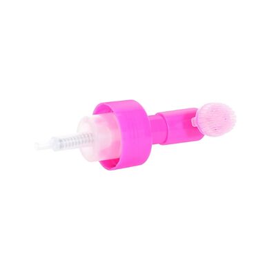 42 mm 43 mm emballage de soins personnels pompe à mousse à brosse en silicone douce pour bouteille de shampooing