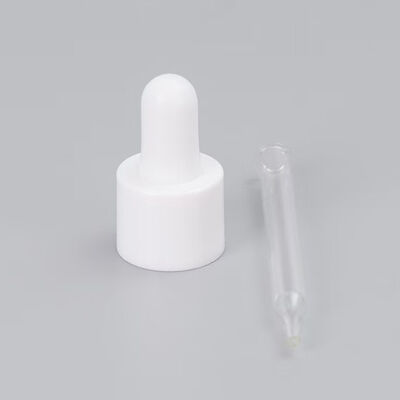 18 mm 20 mm 24 mm Pipette en silicone de taille du cou Gouttelier en plastique pour huile essentielle avec résistance chimique et mesure précise
