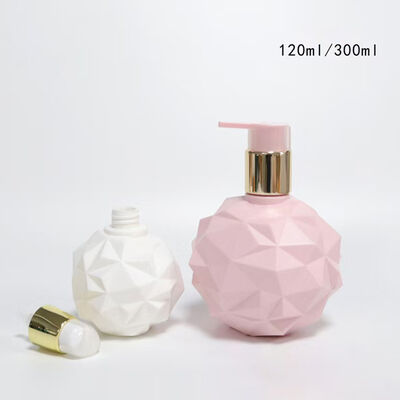 Bouteille de pulvérisateur cosmétique à coupe diamantée de 120/300 ml contenant une lotion pour soins de la peau en plastique alimentaire