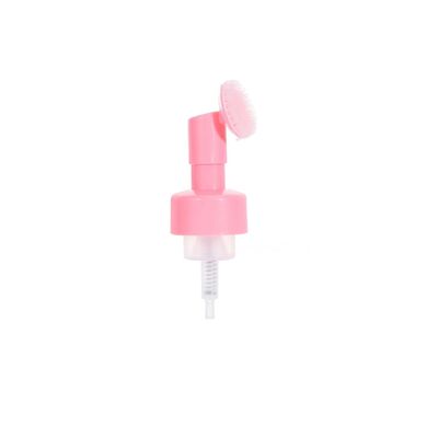 42mm Plastic Silicone Brush Foam Pump Dispenser for Facial Soap and Cleansers