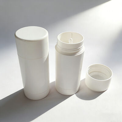 Vente en gros de 30g 50g 75g 100g PP de qualité cosmétique Tubes de déodorant vides avec sérigraphie personnalisée