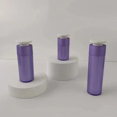 Flacon pompe sans air en acrylique en forme de cœur avec impression sérigraphique personnalisée et conception étanche pour lotion cosmétique