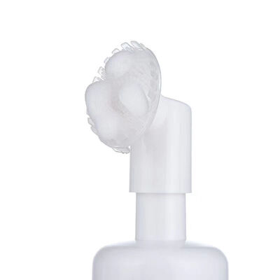 Bouteille mousseuse à brosse en silicone réutilisable de 100 ml à 200 ml avec pompe mousse pour nettoyeur de visage et distributeur de savon