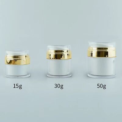 Conception personnalisable Bouteille de pompe sans air rechargeable en 15/30/50/100 ml Tailles pour les soins de la peau et les cosmétiques