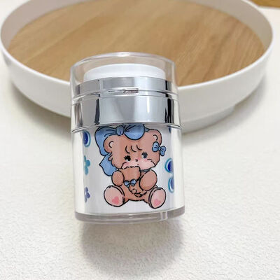 Conception personnalisable Bouteille de pompe sans air rechargeable en 15/30/50/100 ml Tailles pour les soins de la peau et les cosmétiques