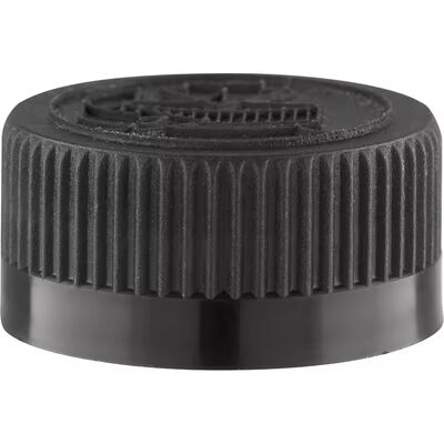20 mm 24 mm 28 mm Noir à nervures lisse en plastique à vis à capuche à induction joints d'étanchéité pour bouteilles cosmétiques