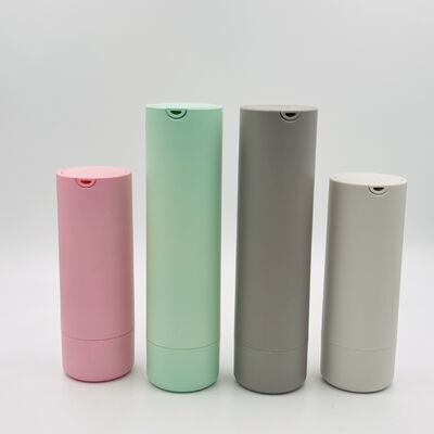 Bouteille de pompe sans air en plastique de 50 ml en gros avec pompe à lotion sous vide en ABS + PP et couleur personnalisée