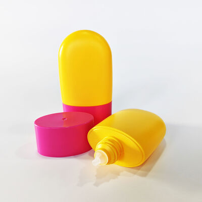 Bouteille en plastique cosmétique personnalisable portable de 50 ml pour crème solaire et crème de bain