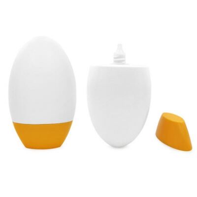 Bouteille en plastique cosmétique imperméable à la fuite de 50 ml de couleurs personnalisées pour récipient de crème solaire et de crème