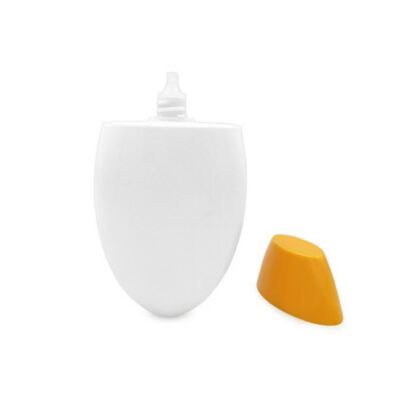 Bouteille en plastique cosmétique imperméable à la fuite de 50 ml de couleurs personnalisées pour récipient de crème solaire et de crème