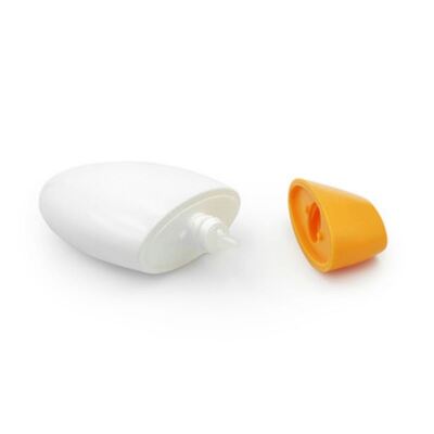 Bouteille en plastique cosmétique imperméable à la fuite de 50 ml de couleurs personnalisées pour récipient de crème solaire et de crème