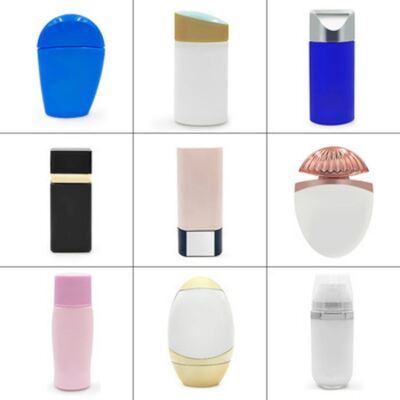 Bouteille en plastique cosmétique imperméable à la fuite de 50 ml de couleurs personnalisées pour récipient de crème solaire et de crème