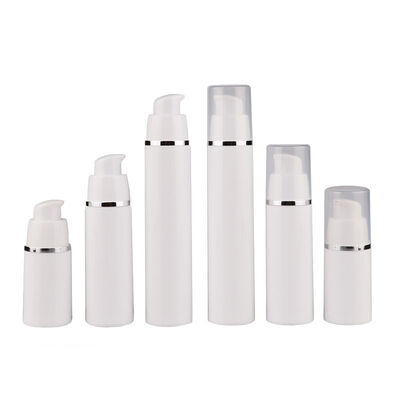 Bouteilles à pompe sans air en gros de 15 ml 30 ml 50 ml pour les soins de la peau avec personnalisation OEM ODM en PP de qualité alimentaire
