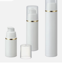 Bouteilles à pompe sans air en gros de 15 ml 30 ml 50 ml pour les soins de la peau avec personnalisation OEM ODM en PP de qualité alimentaire