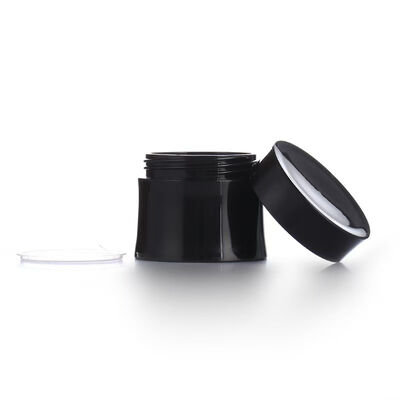 Pot de crème en plastique à double coque, vente en gros, 15g 30g 50g, avec PP de qualité alimentaire, pour soins de la peau et crèmes cosmétiques