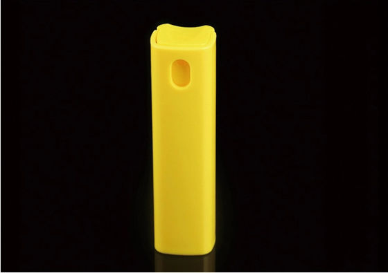 Vaporisateur pompe parfum jaune 20 ml, mini flacon pulvérisateur en plastique avec coque en plastique