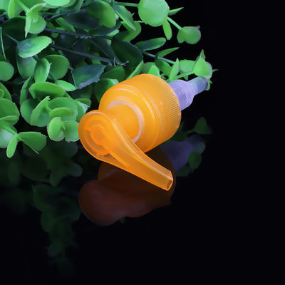Pompe de lotion intégrée orange vif, pompe distributrice accrocheuse pour bouteilles de shampoing et de gel douche