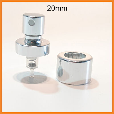 Pompe à parfum en métal de luxe de 20 mm avec capuchon de protection