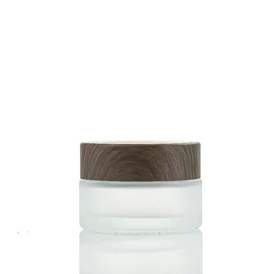 5g 10g 15g 30g 50g Bouteilles vides de crème glacée glacée Cosmétiques Contenants en bois naturel pour crème pour les yeux Masque facial