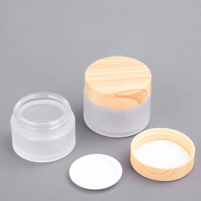5g 10g 15g 30g 50g Bouteilles vides de crème glacée glacée Cosmétiques Contenants en bois naturel pour crème pour les yeux Masque facial