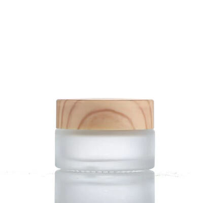 5g 10g 15g 30g 50g Bouteilles vides de crème glacée glacée Cosmétiques Contenants en bois naturel pour crème pour les yeux Masque facial
