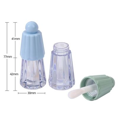 Tube de brillant à lèvres en plastique écologique de 4,5 ml de type parapluie pour produits de soin des lèvres