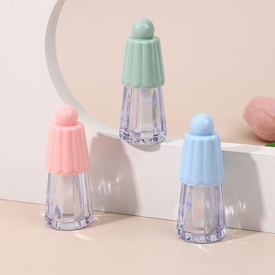 Tube de brillant à lèvres en plastique écologique de 4,5 ml de type parapluie pour produits de soin des lèvres