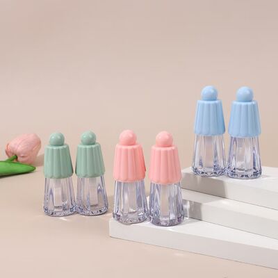 Tube de brillant à lèvres en plastique écologique de 4,5 ml de type parapluie pour produits de soin des lèvres