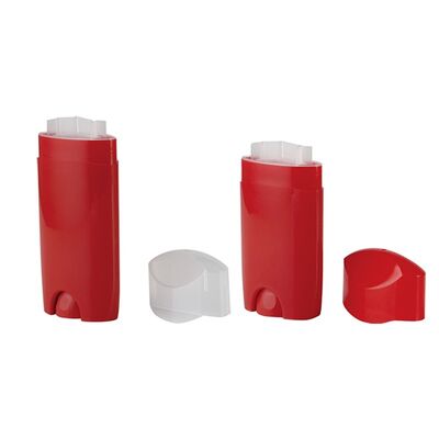 Vente en gros Tube déodorant en plastique PP couleur personnalisée 50ml 80ml avec impression sérigraphique emballage cosmétique vide