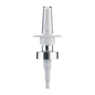 18/410 20/410 28/410 Pulvérisateur de pulvérisation nasale à brume fine bouteille pulvérisateur en plastique avec capuchon couleur personnalisée pour usage cosmétique et pharmaceutique