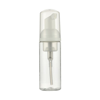 Bouteille de pompe à mousse rechargeable avec plusieurs options de capacité en PET transparent pour emballage personnalisable pour les soins de la peau