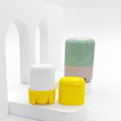 Refillable Deodorant Container with 15/35/50/75g Capacity in Custom Color and PP Plastic Material