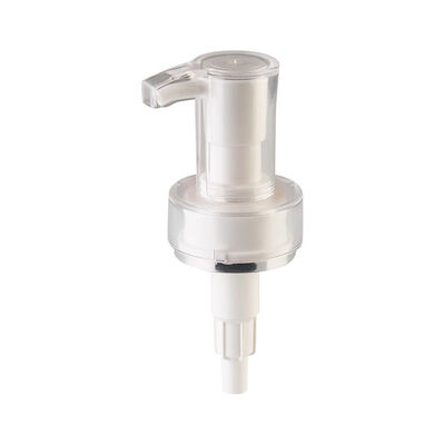 Pompe à lotion en plastique personnalisée de luxe 24/410 et 28/410 avec structure à double coque et couleur personnalisable