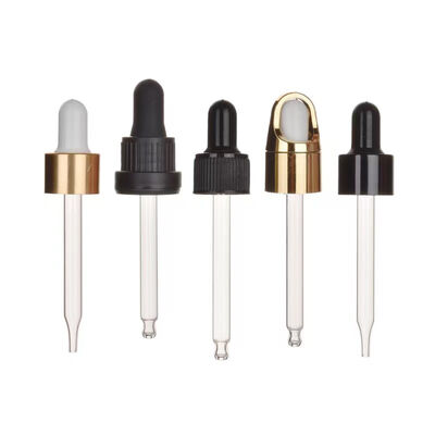 Bouchon à vis compte-gouttes composite 18/410 anti-fuite pour flacons d'huiles essentielles