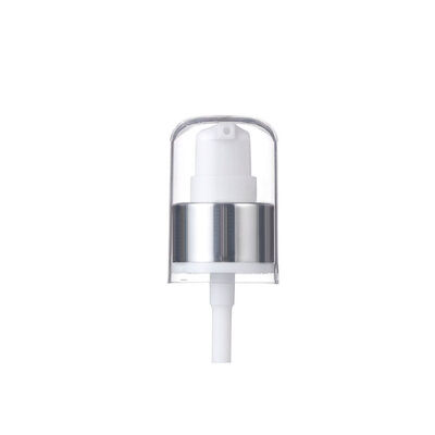 Pompe cosmétique pour crème 20/410 et 24/410 avec impression UV et fermeture à visser, pompe à lotion en plastique