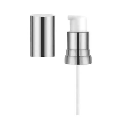 Dispenser de pompe à crème non-déversement en aluminium-plastique avec timbre d'or pour les bouteilles de pompe à crème cosmétique